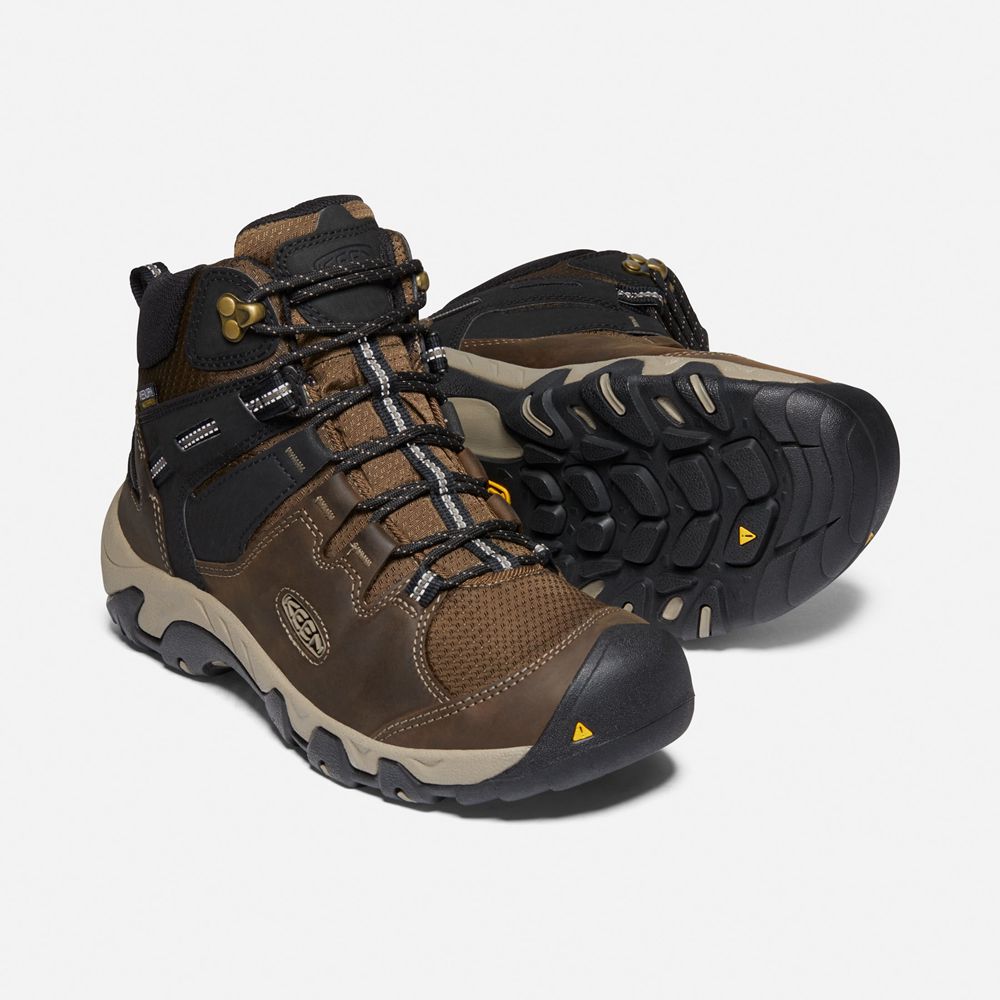 Bottes de Randonnée Keen Homme Marron | Steens Cuir Waterproof | XKARD-2459